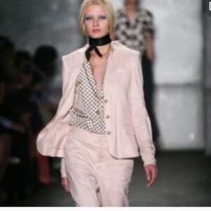 Ralph Lauren Vintage Linen Blazer Soft Pink Excellent Size 6